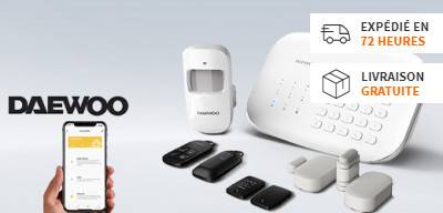 DAEWOO Système d'alarme connecté WiFi/GSM BP1MP avec sirène et