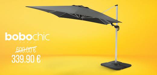 PARASOL DARIO BOBOCHIC AVEC HOUSSE - 3X4m