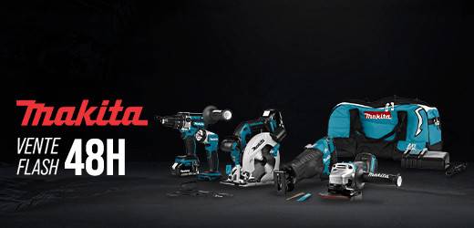 VENTE FLASH 48H : PACK 5 MACHINES MAKITA+3 BAT. 18V-5AH